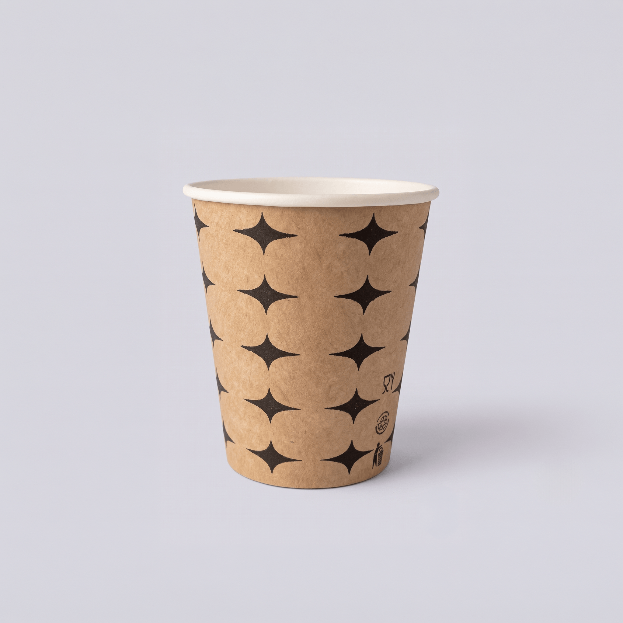7 OZ Kraft Yıldız Karton Bardak